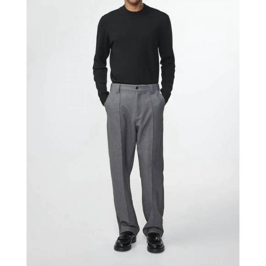Nn07 No Nationality Martin 100% Merino Wool Crew Neck Sweater Black, Size M